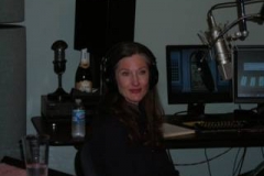 Annette O'Tool recording an interview for Hollywood 360 at Cerny American Creative studios