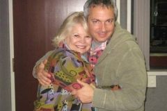 Carl with one of his favorite ladies, Kathy Garver