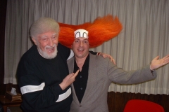 Carl with Larry Harmon, producer of BOZO'S CIRCUS